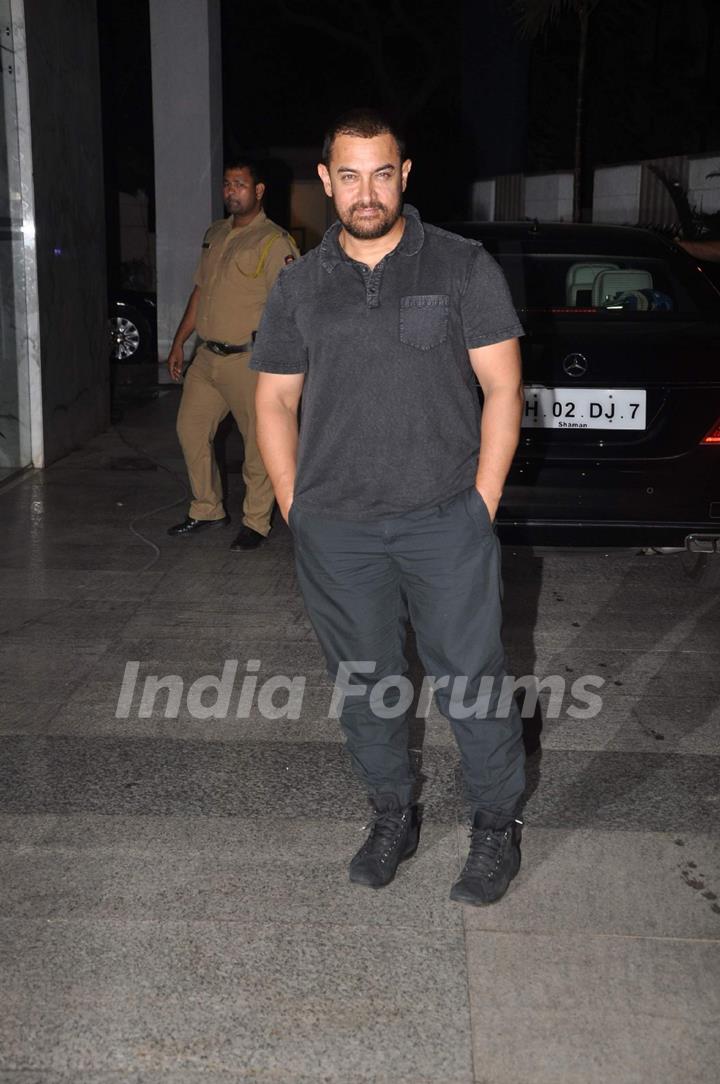 Aamir Khan at Priyanka and Kangana's Bash for Winning National Awards