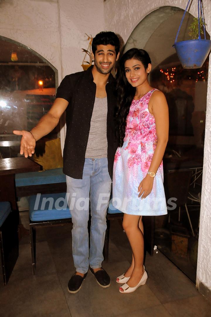 Ashim Gulati and Akanksha Singh at Launch of New Tv Show 'Gulmohar Grand' by Star Plus