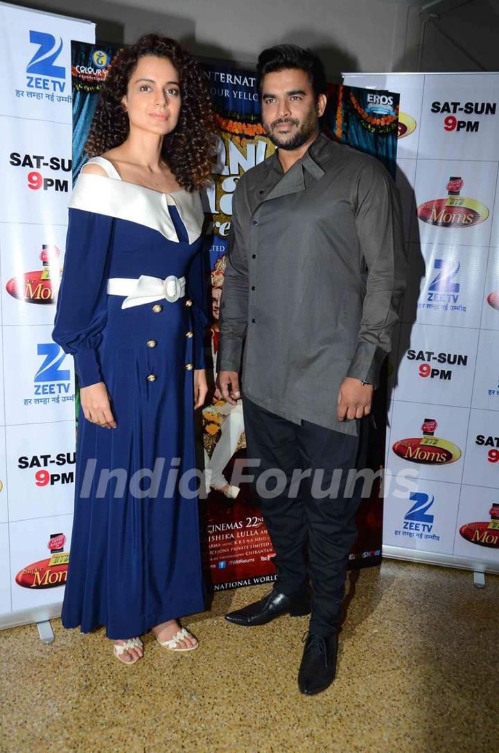 Kangana and Madhavan at Promotions of Tanu Weds Manu Returns on DID Supermoms Season 2