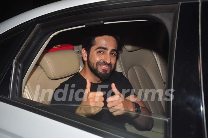 Ayushmann Khurrana at Special Screening of Piku