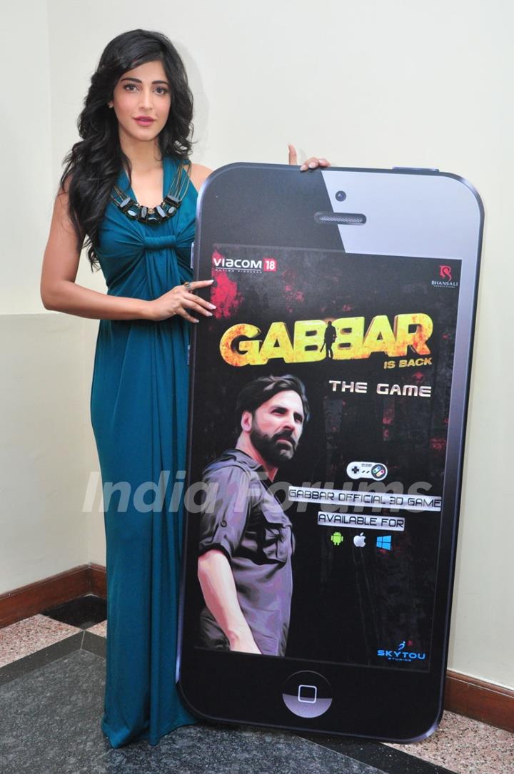 Shruthi Hassan Launches Gabbar Game at Ramoji Film City