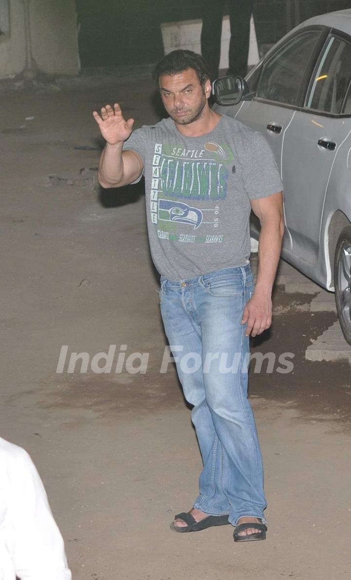 Sohail Khan at Salman's Residence