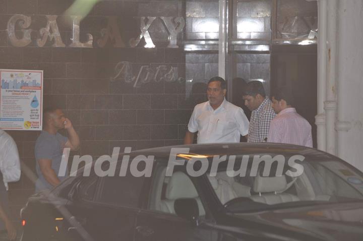 Kripashankar Singh Snapped at Salman's Residence (Galaxy Apartments)