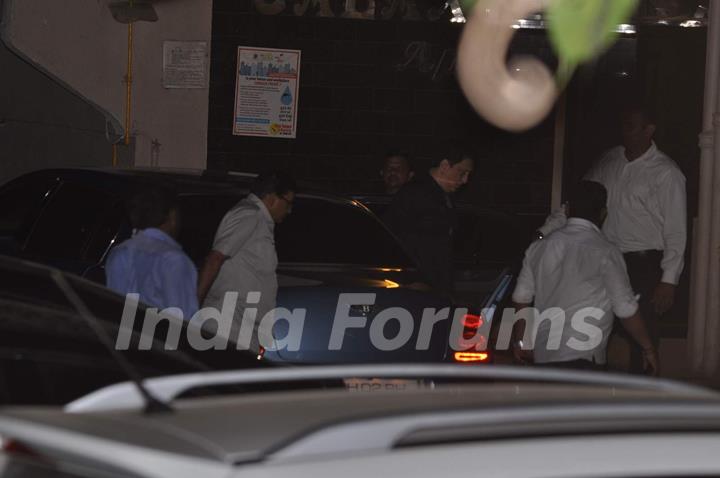 Sajid Nadiadwala Snapped at Salman's Residence (Galaxy Apartments)