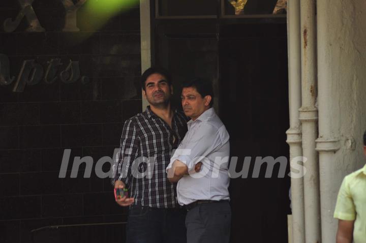 Arbaaz Snapped at Salman Khan's Residence