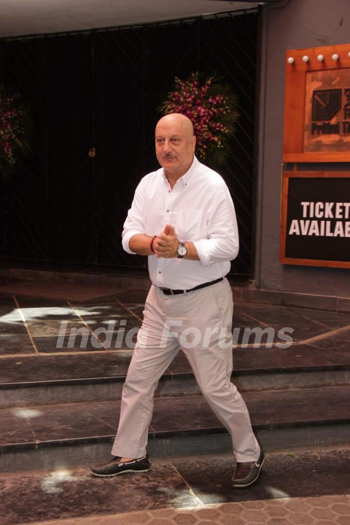 Anupam Kher was snapped at the Felicitation Ceremony of Shashi Kapoor