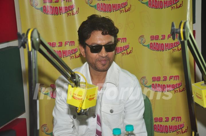 Irrfan Khan was snapped at Radio Mirchi studio promoting Piku