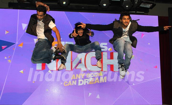 Macedon Dmello, Shantanu Maheshwari and Nimit Kotian at Launch Bindass Naach by Disney ABCD