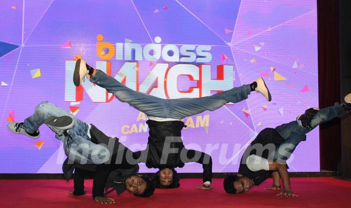 Macedon Dmello, Shantanu Maheshwari and Nimit Kotian at Launch Bindass Naach by Disney ABCD