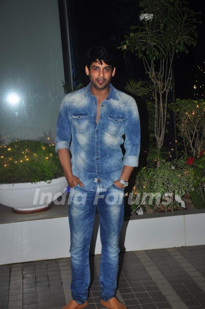 Siddharth Shukla at Success Bash of Mary Kom