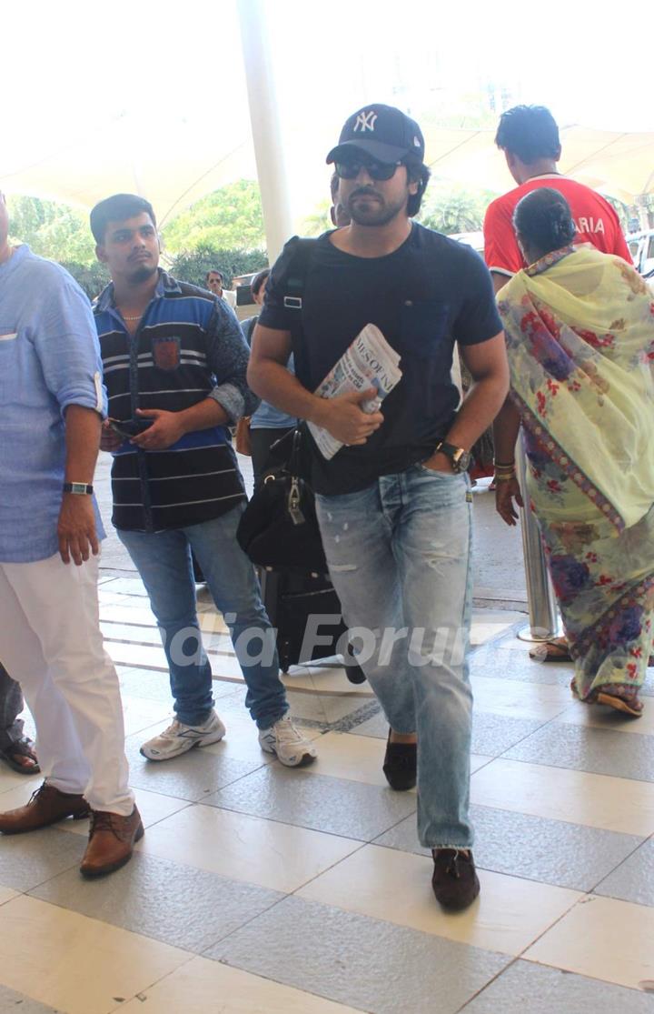 Ram Charan Snapped at Airport