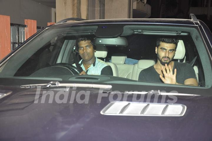 Arjun Kapoor at Ranbir's Bash for Bombay Velvet