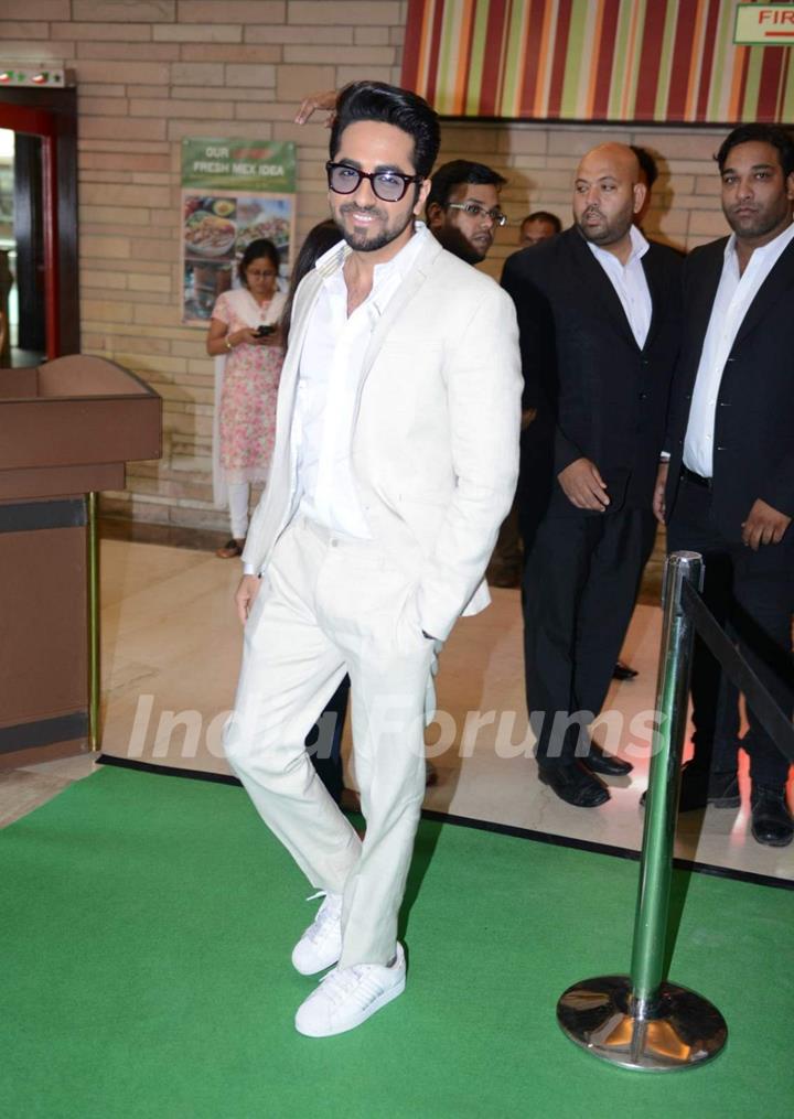 Ayushmann Khurrana poses for the media at IIFA Malaysia Press Meet