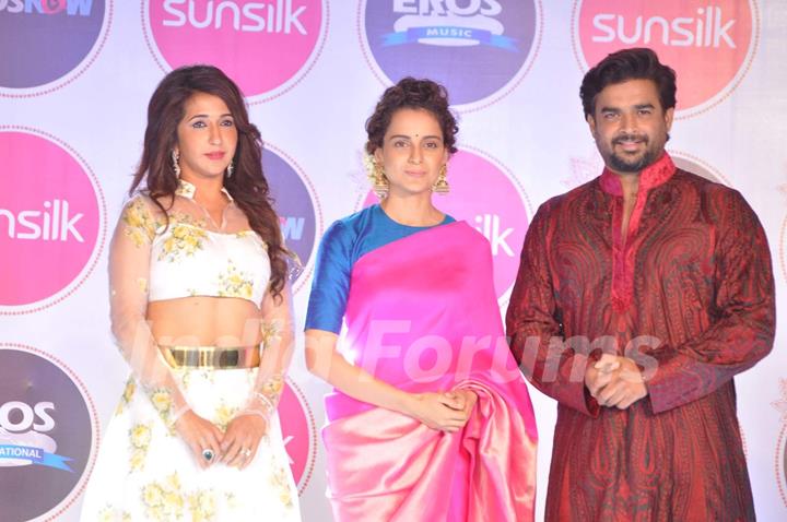 Krishika Lulla, Kangana Ranaut and R. Madhavan at Promotions of Tanu Weds Manu Returns