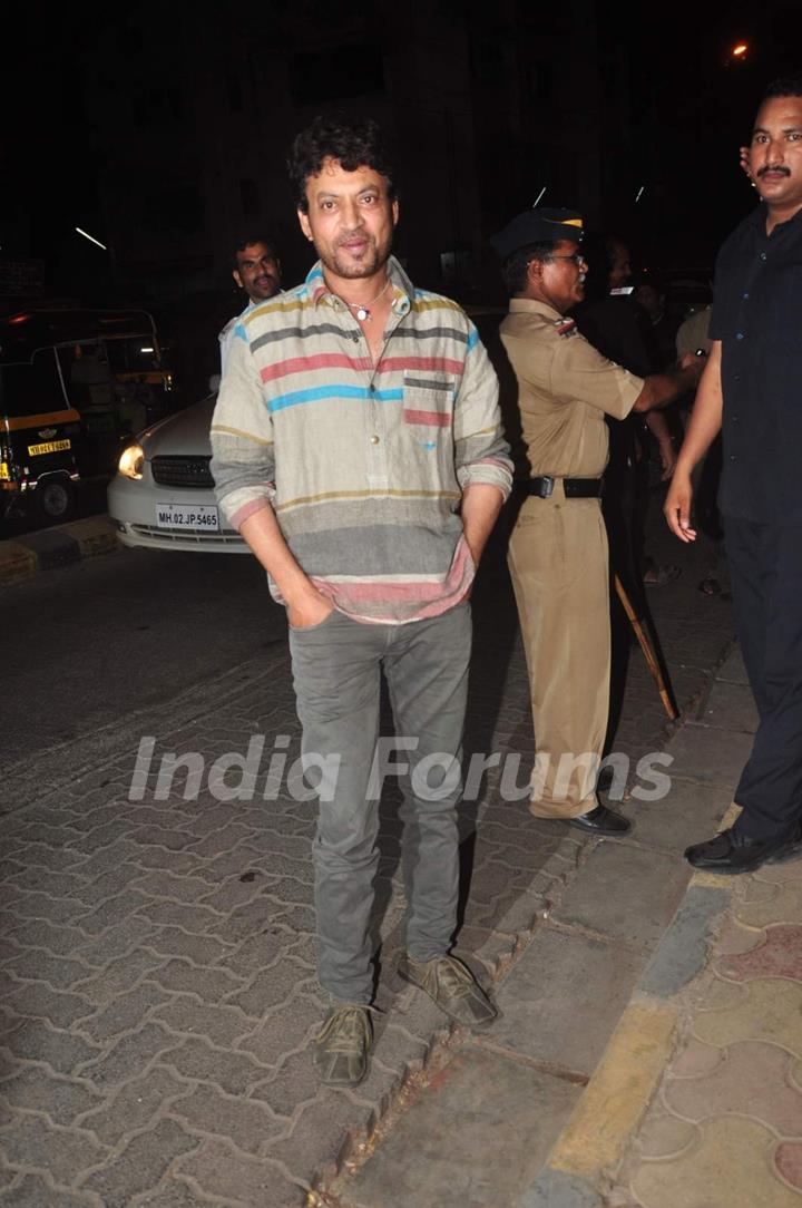 Irrfan Khan at Deepika's Succes Bash for Piku!