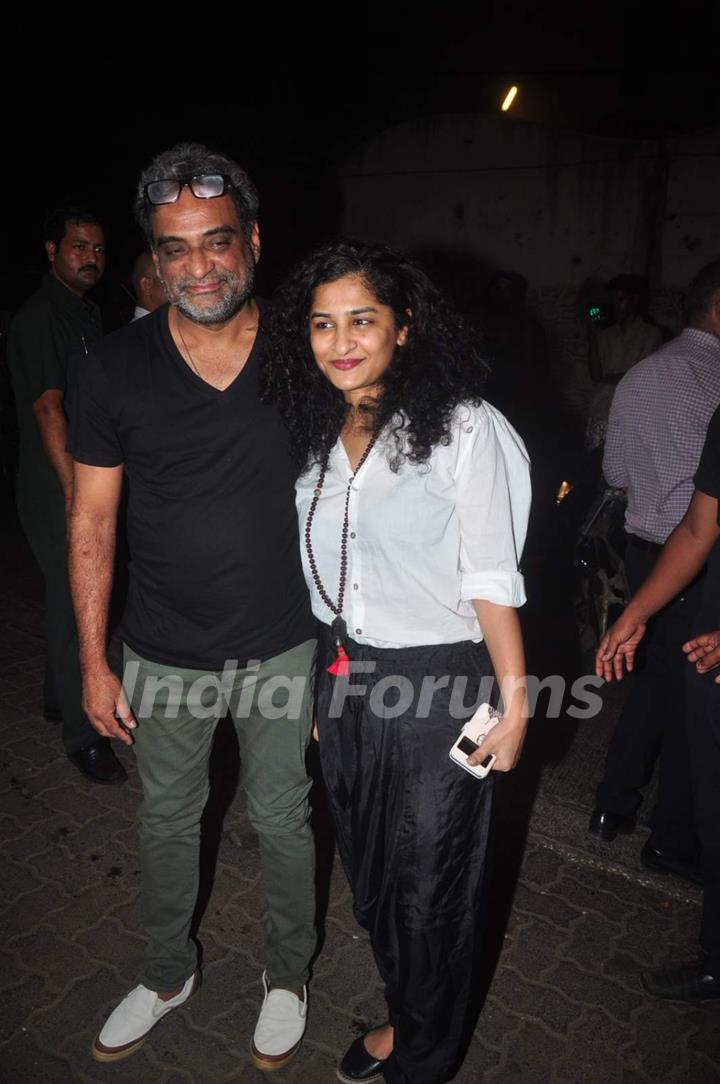 R. Balki and Gauri Shinde at Deepika's Succes Bash for Piku!