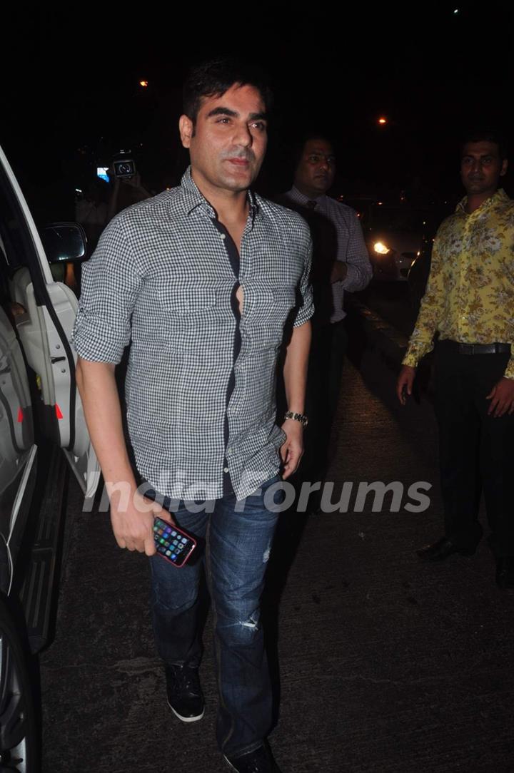 Arbaaz Khan at Deepika's Succes Bash for Piku!