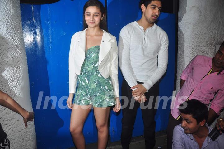 Alia Bhatt and Ayan Mukherjee at Deepika's Success Bash for Piku!