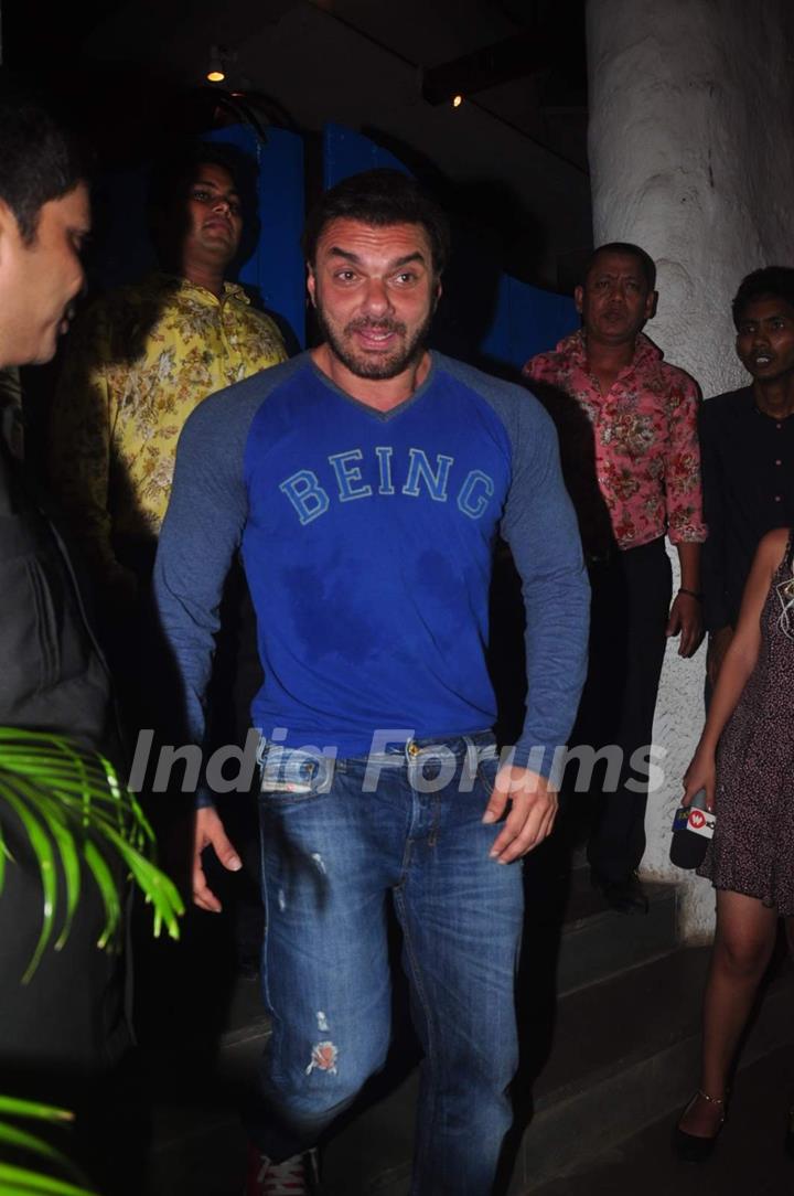 Sohail Khan at Deepika's Success Bash for Piku!