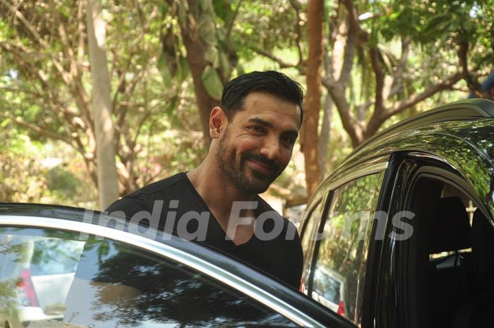 John Abraham Snapped With Nishikant Kamat