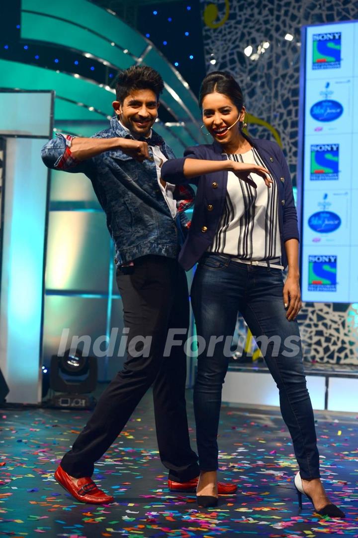 The Hosts Hussain and Asha at Launch of Sony TV Indian Idol Junior Season 2