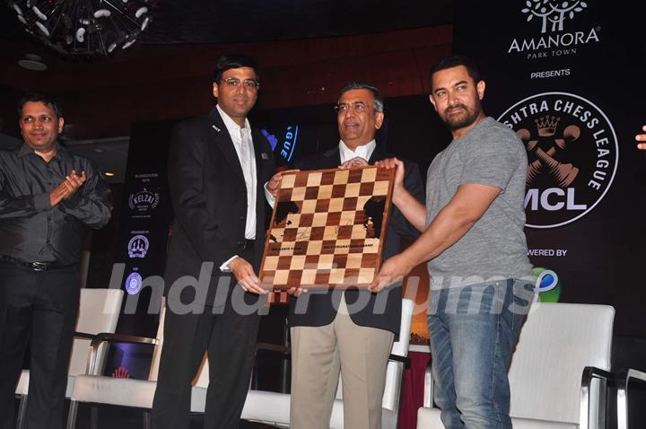 Aamir Khan and Vishwanathan Anand Inaugurates Maharashtra Chess League