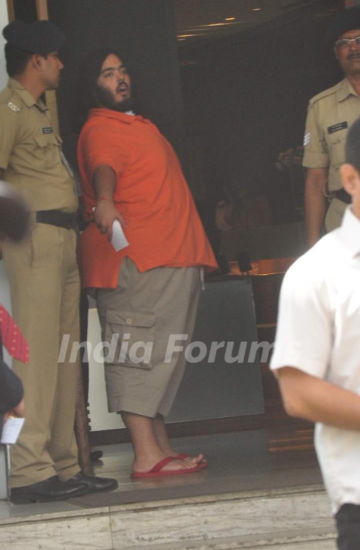 Anant Ambani Snapped at Airport