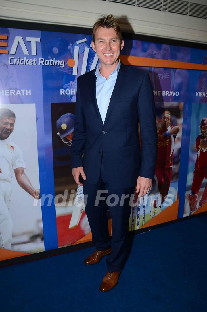 Brett Lee at Ceat Cricket Awards