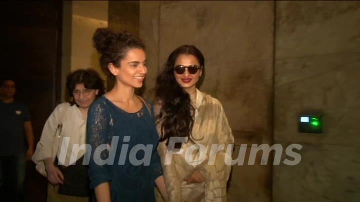 Rekha at Screening of Tanu Weds Manu Returns