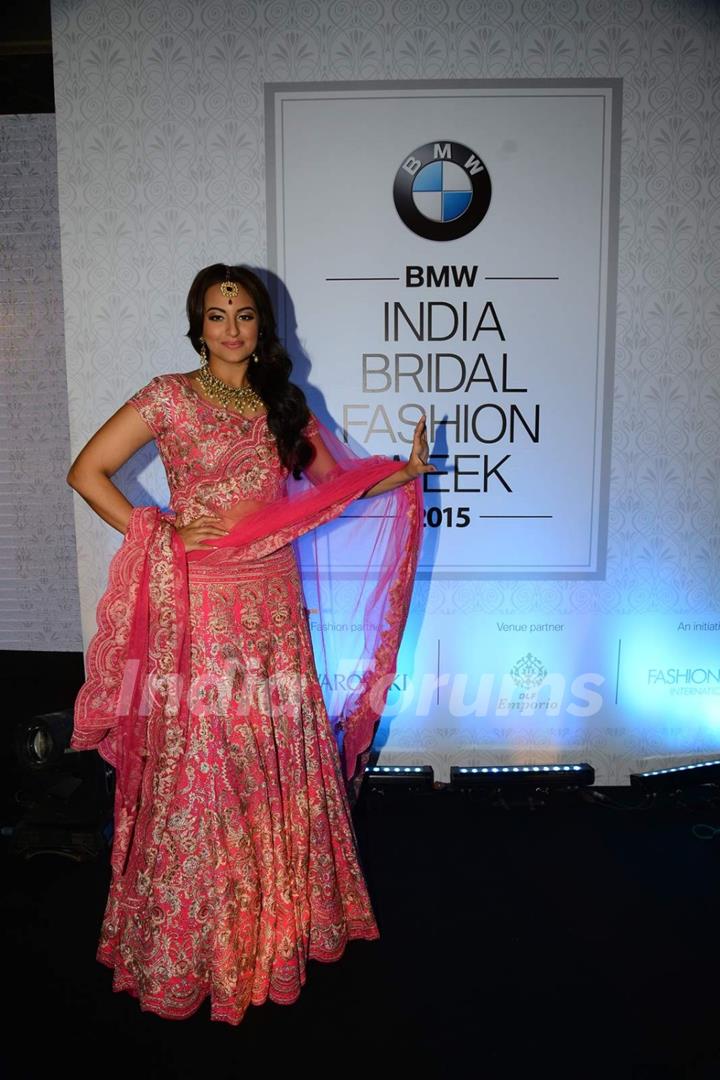 Sonakshi sinha at BMW India Bridal Week