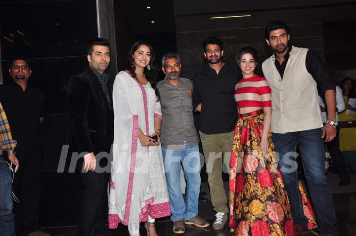 The Cast of Bahubali at Trailer Launch