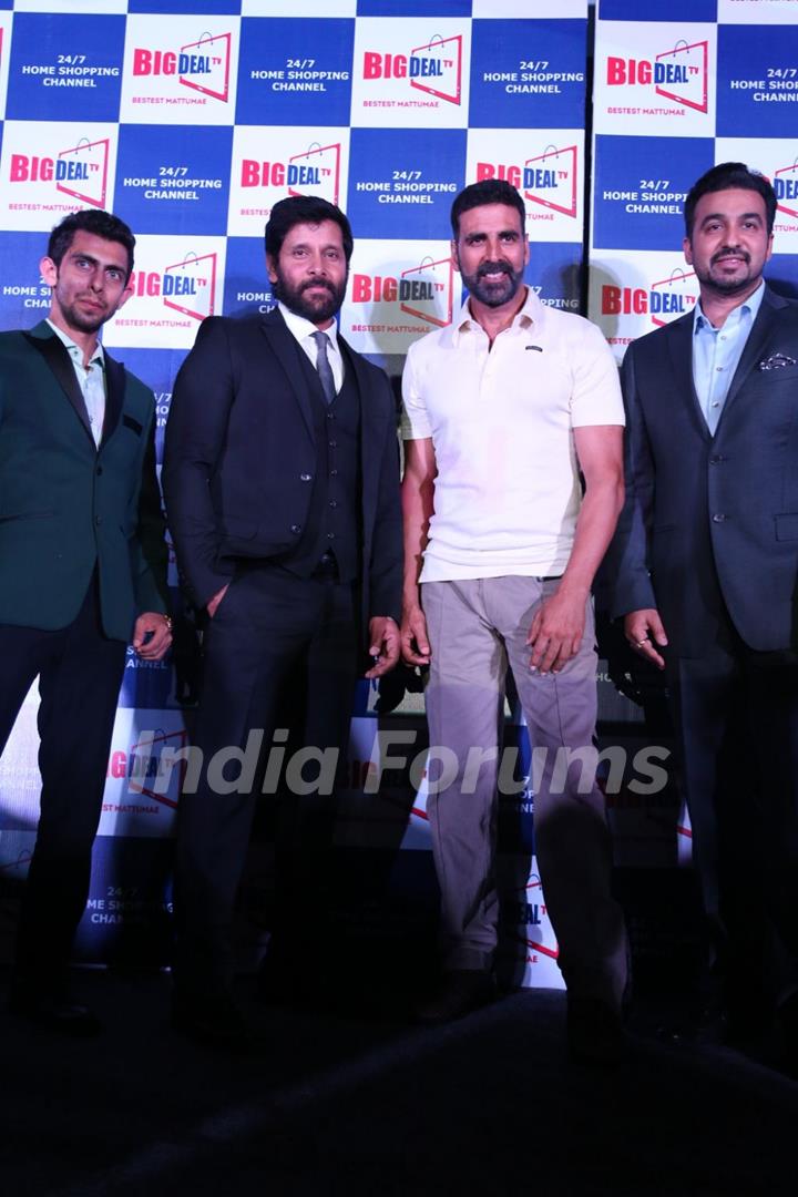 Akshay Kumar, Vikram and Raj Kundra at Big Deal TV Launch
