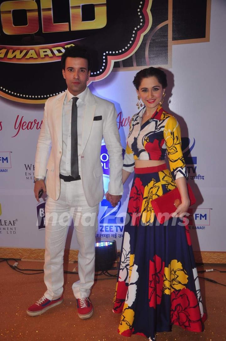 Aamir ALi and Sanjeeda Shaikh at Gold Awards