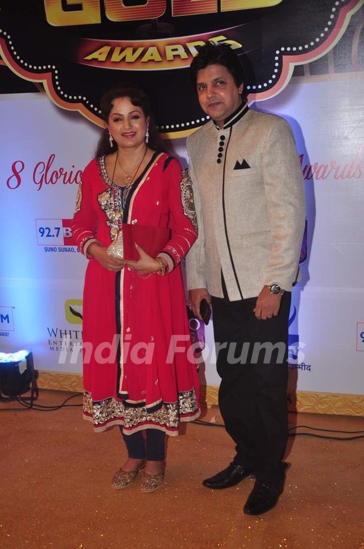 Upasana Singh and Neeraj Bharadwaj at Gold Awards