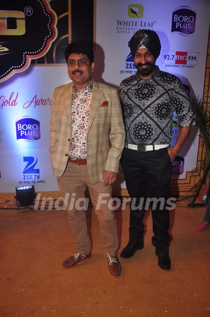 Shailesh Lodha and Gurucharan Singh at Gold Awards