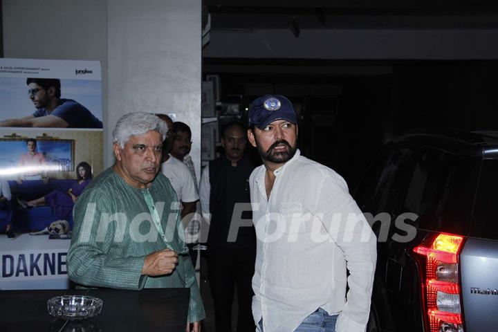 Javed Akhtar for Screening of Dil Dhadakne Do