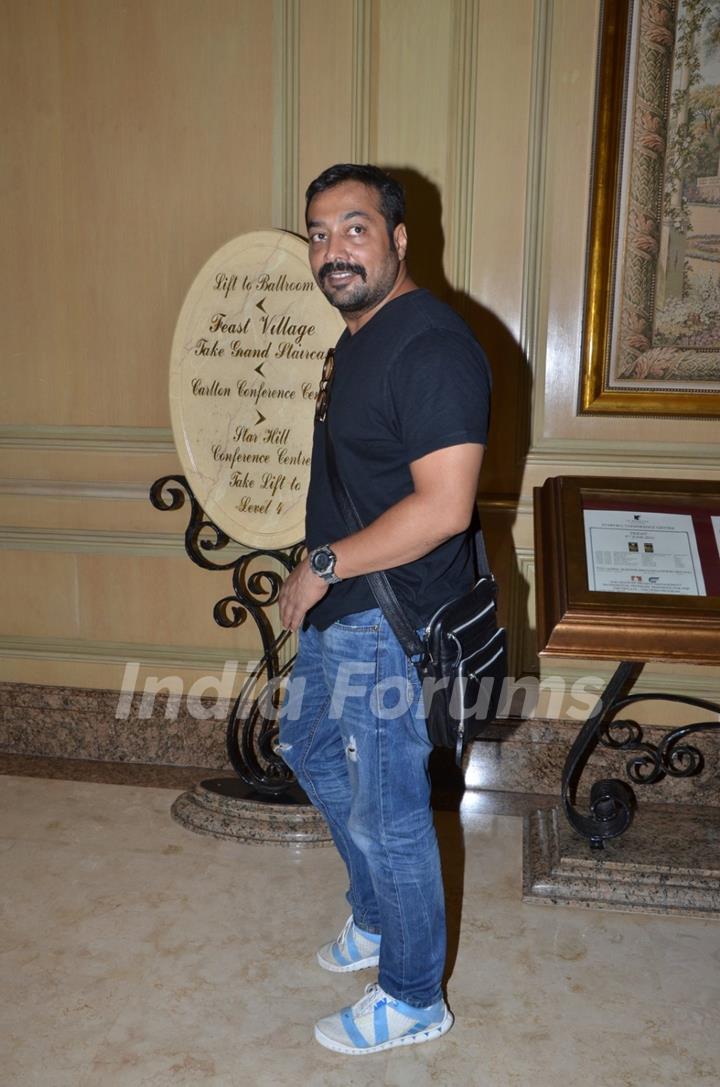 Anurag Kashyap poses for the media at IIFA 2015 Press Conference