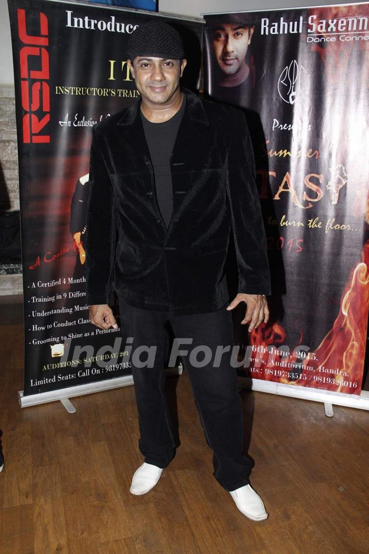 Rahul Saxena poses for the media at his Dance Fest
