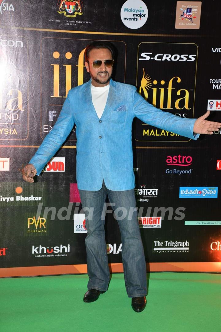 Gulshan Grover poses for the media at IIFA 2015 Day 2