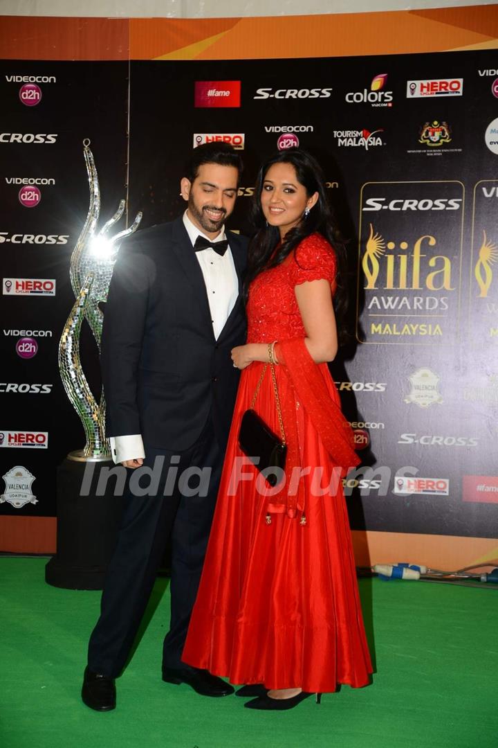 Luv Sinha With His Wife at IIFA Awards