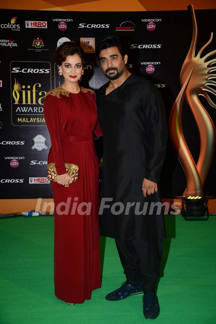 Madhavan and Dia at IIFA Awards