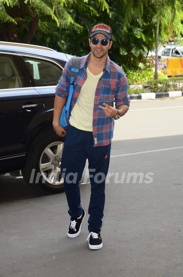 Varun Dhawan Snapped at Airport