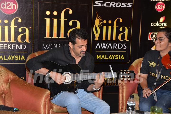 Ehsaan Noorani Snapped During a Music Workshop at IIFA 2015 Malaysia