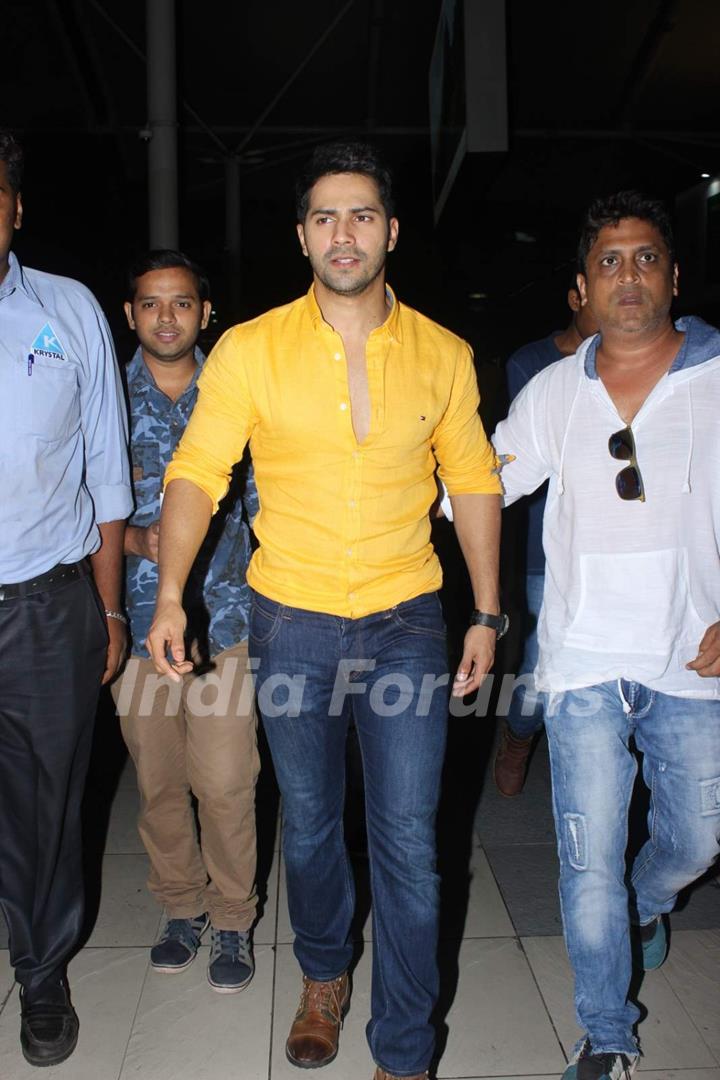 Varun Dhawan Snapped at Airport