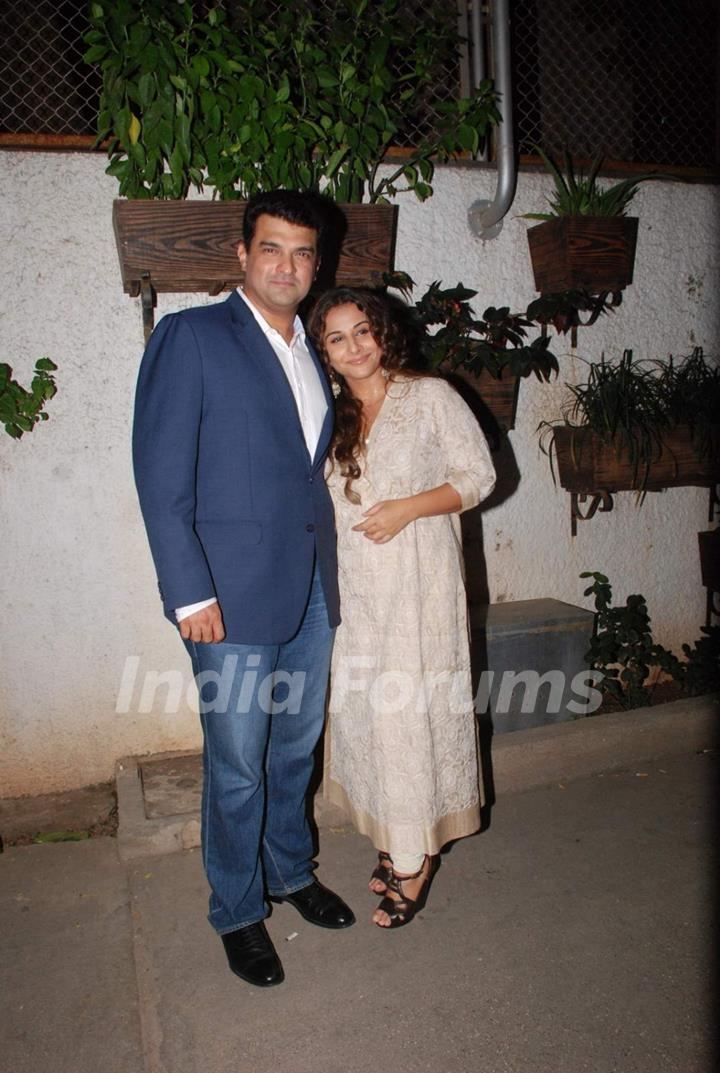 Siddhart and Vidya at Special Screening of Hamari Adhuri Kahani