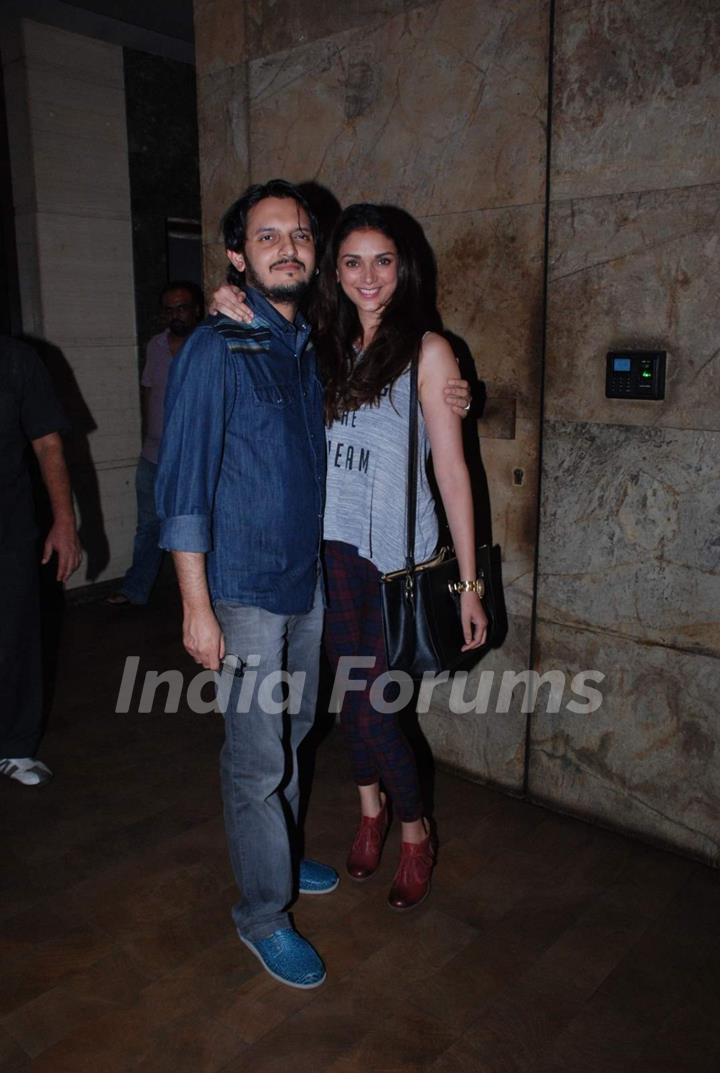 Vishesh Bhatt and Aditi Rao Hydari at the Special Screening of Hamari Adhuri Kahani