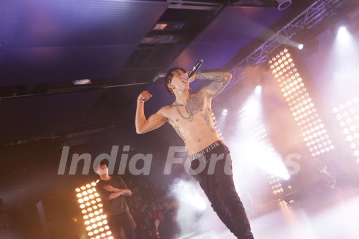 Jay Park performs at Calvin Klein Jeans Music Event in Hong Kong
