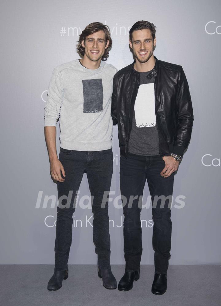 Jordan and Zac Stenmark at Calvin Klein Jeans Music Event in Hong Kong