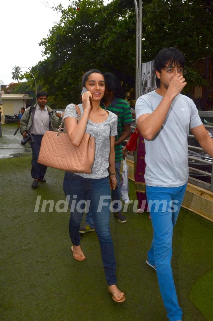 Shraddha Kapoor Snapped With Her Brother in the City