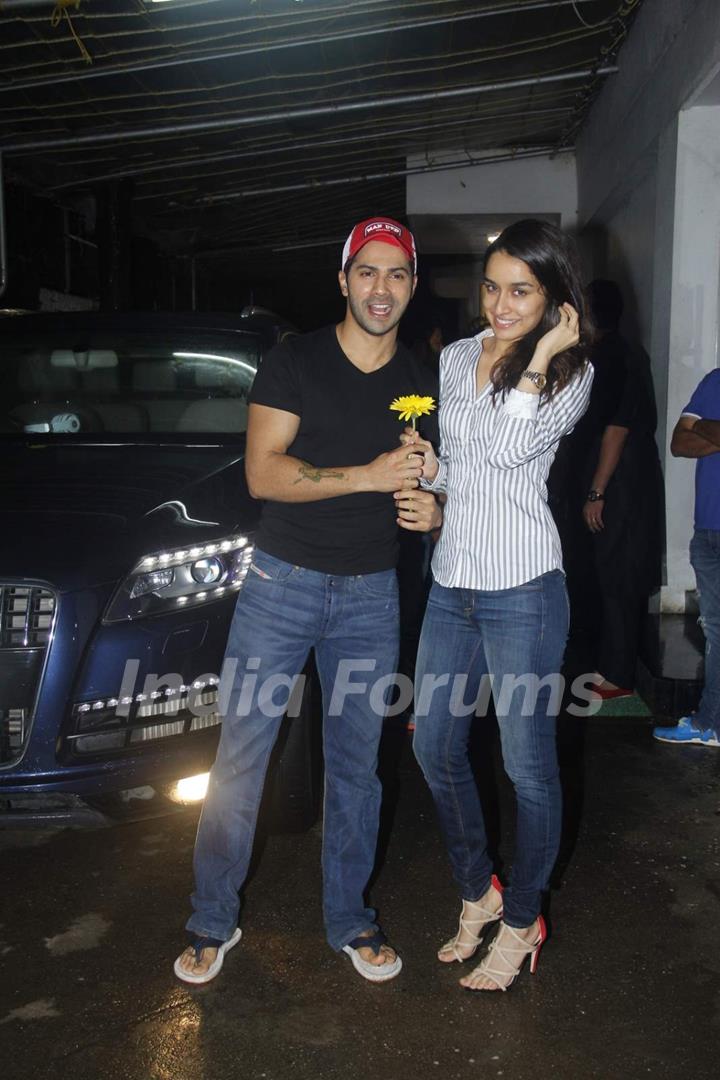 Varun Dhawan and Shraddha Kapoor at Screening of ABCD 2